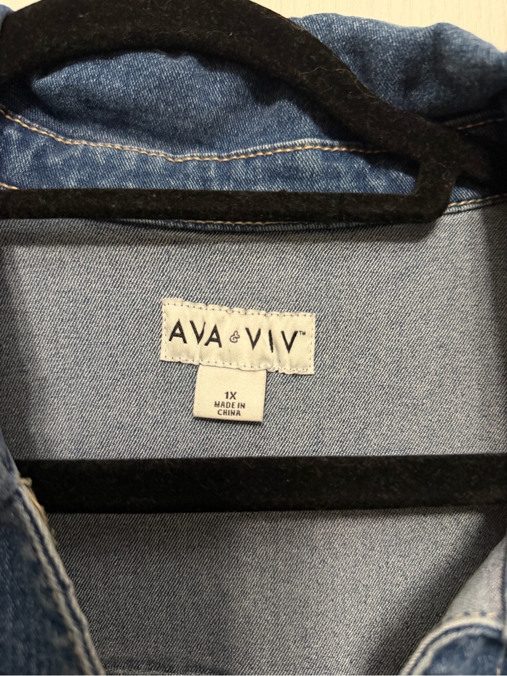 Ava & Viv Denim Romper - Picture 2 of 3